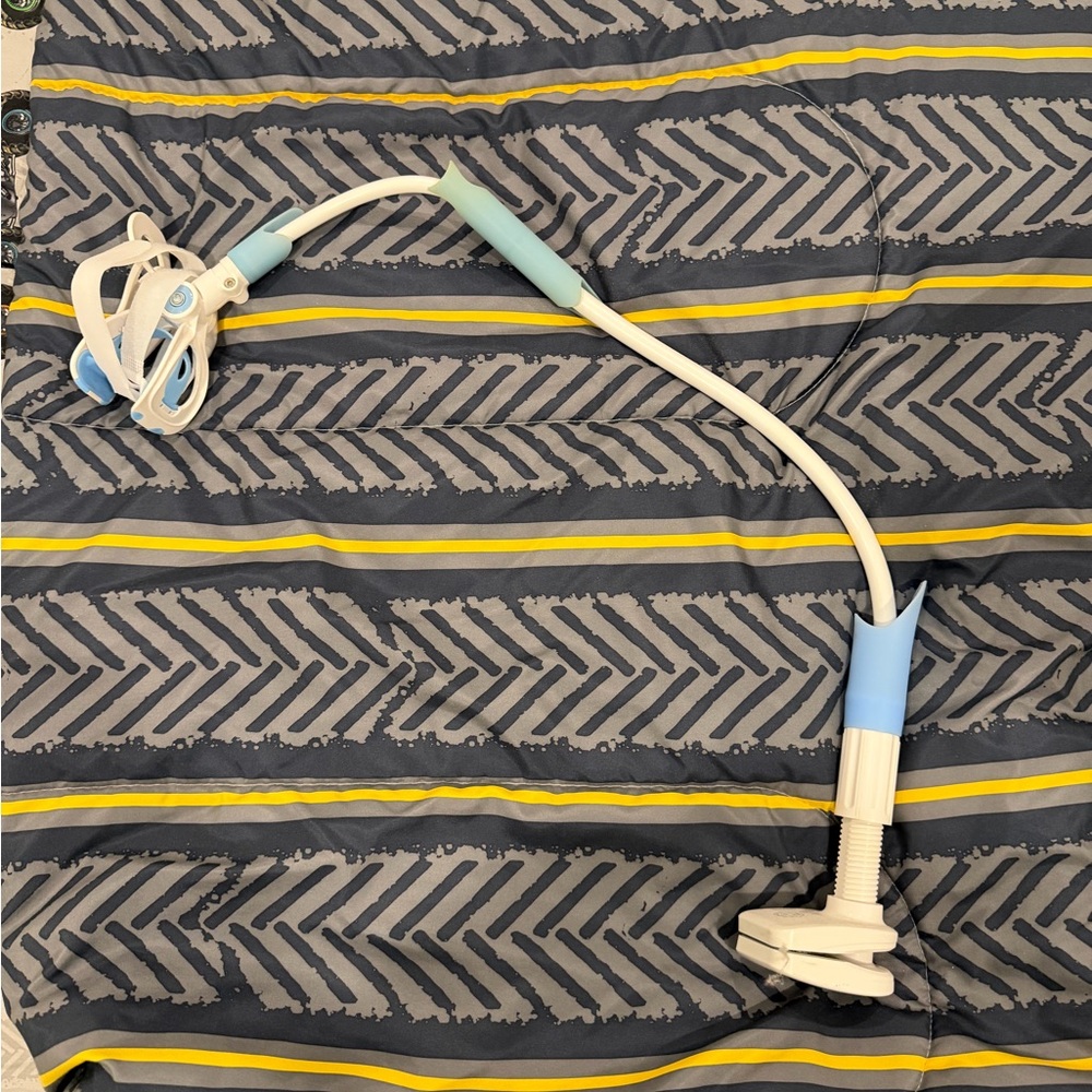 Blue and White Baby Camera Arm Holder